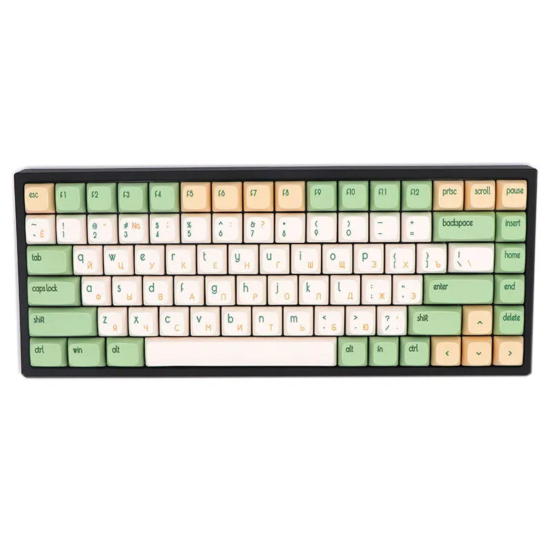 Dye sublimation mechanical keyboard with PG retro keycaps, 138 keys, wired USB, colour options A B C