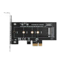 Silver M.2 to PCI-E 1X riser card for NVMe SSD adapter, weight 40g