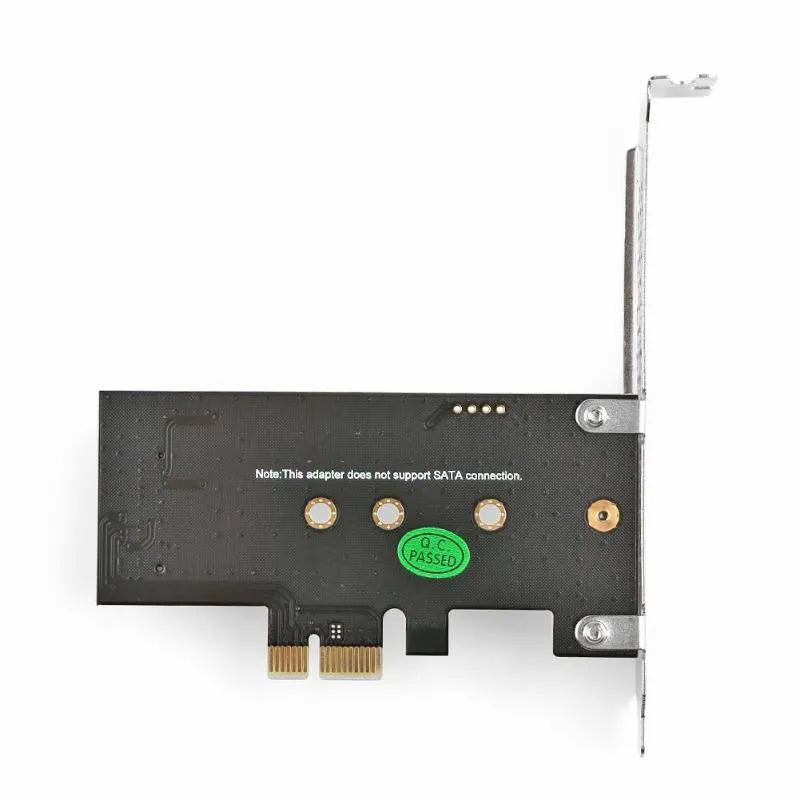 Silver M.2 to PCI-E 1X riser card for NVMe SSD adapter, weight 40g