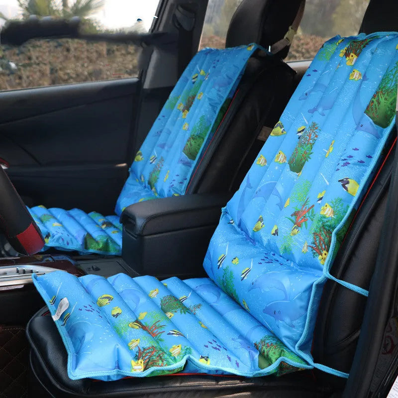 Cooling ice pad water cushion car seat cushion in waterproof PVC composite cloth for summer vehicle use