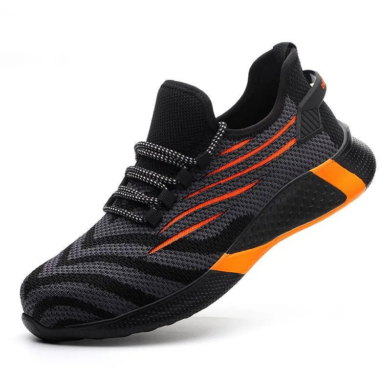 Men's anti-puncture work safety shoes, lightweight wear-resistant, high mouth above 11cm, low help, sizes 35-48