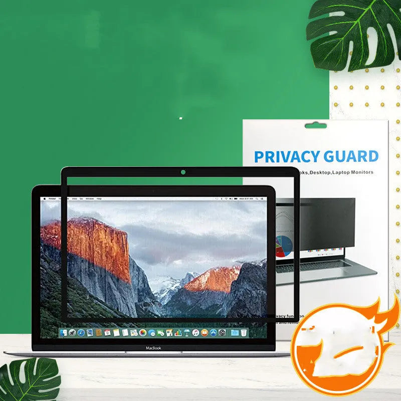 Anti-peeping privacy screen film for Apple MacBook Pro and Air laptop, PET material with non-marking frame glue
