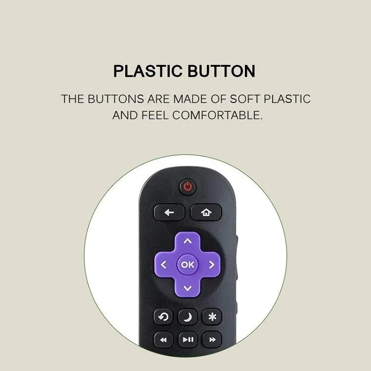 Black Roku television remote control for HD XD XS Express Premiere models
