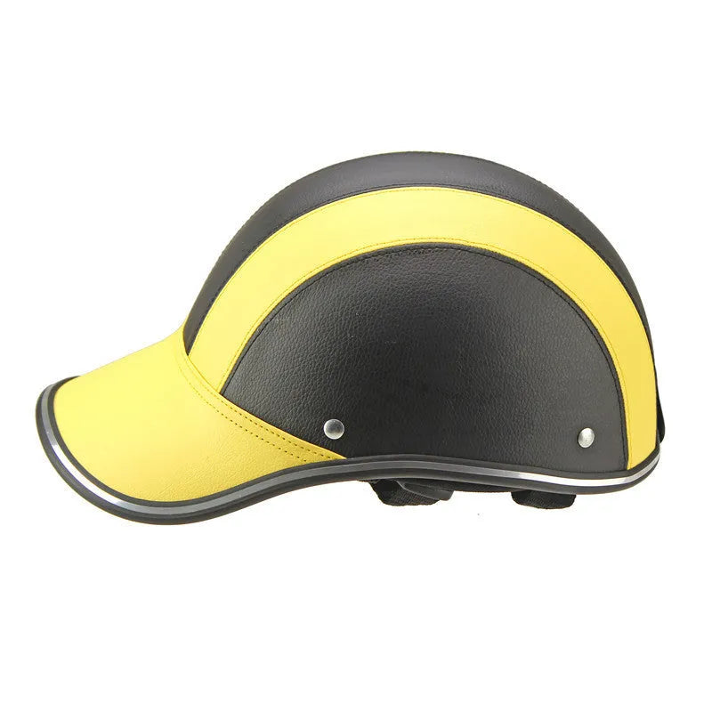 Open face ABS motorcycle helmet in blue for electric scooters and cars with 54-60 cm fit