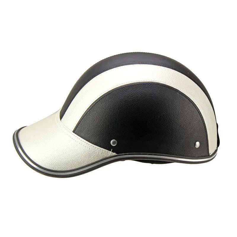 Open face ABS motorcycle helmet in blue for electric scooters and cars with 54-60 cm fit