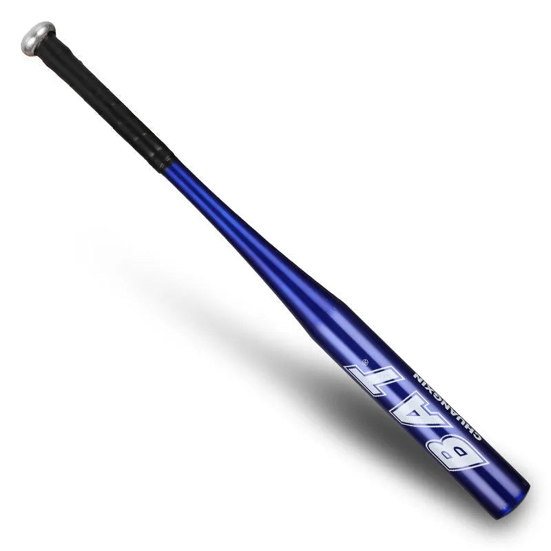 A6061 aluminium alloy baseball bat for training with black finish and non-slip rubber grip