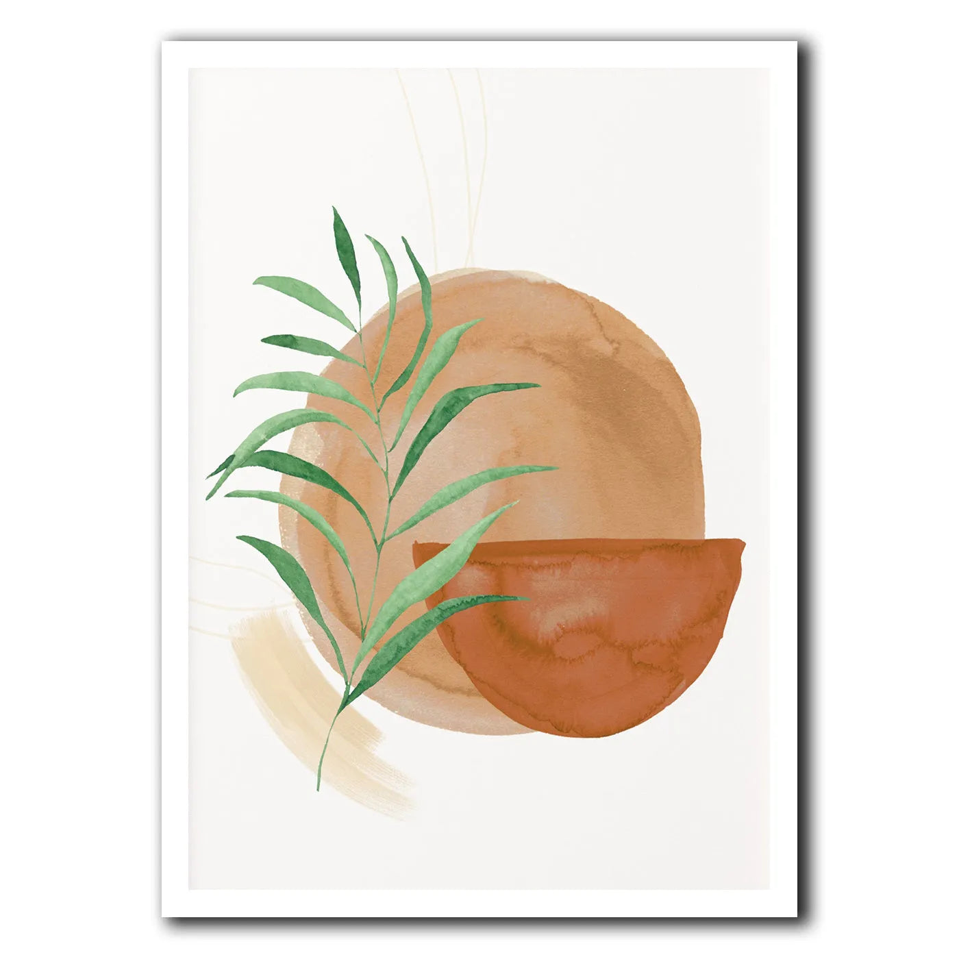 Bohemian design canvas wall art print in multiple size options on waterproof material