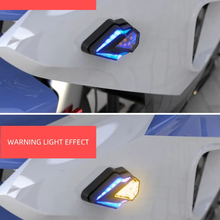 DC12V LED3528 modified car body lights, IPX6, blue white red or warning yellow, 1 pair