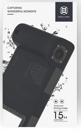 Orange universal waterproof phone case for iPhone and Samsung Galaxy smartphones