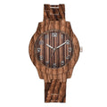Wood grain retro quartz watch for men and women with silicone strap