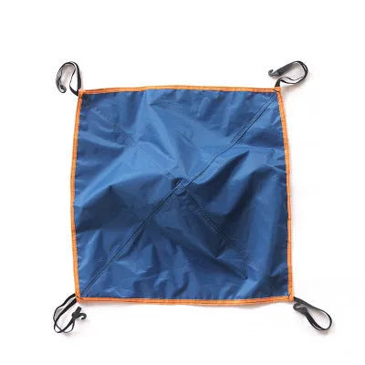 Automatic quick opening family camping tent for 3-4 people, waterproof, fibreglass poles, blue colour