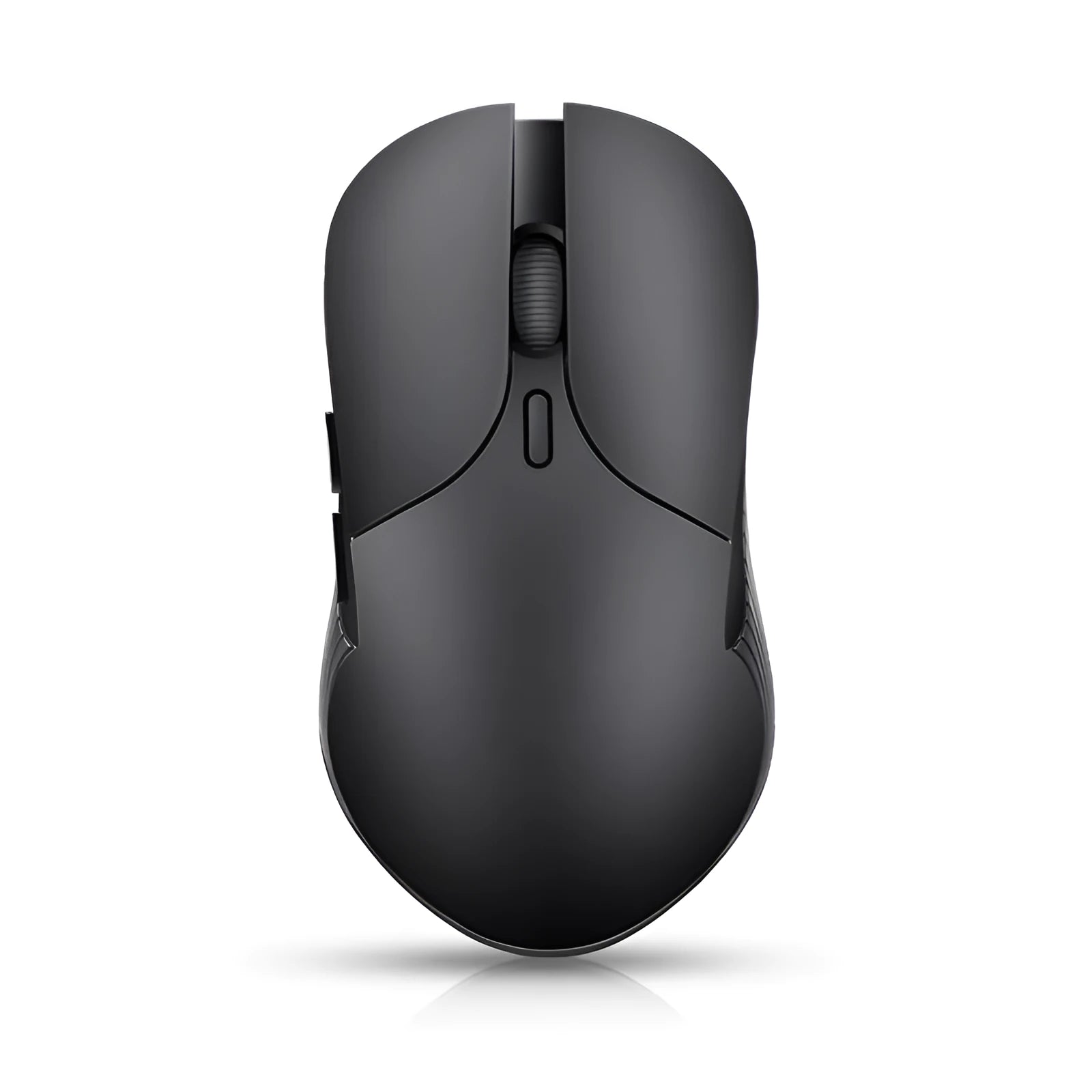 Blue Smart Voice Mouse 2.4G wireless computer mouse with translation button on desk.