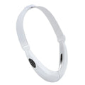 White handheld facial lifting device with red and blue light therapy LEDs.