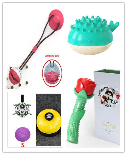 Summer electric floating dog toy in yellow with water spray and molar bumps