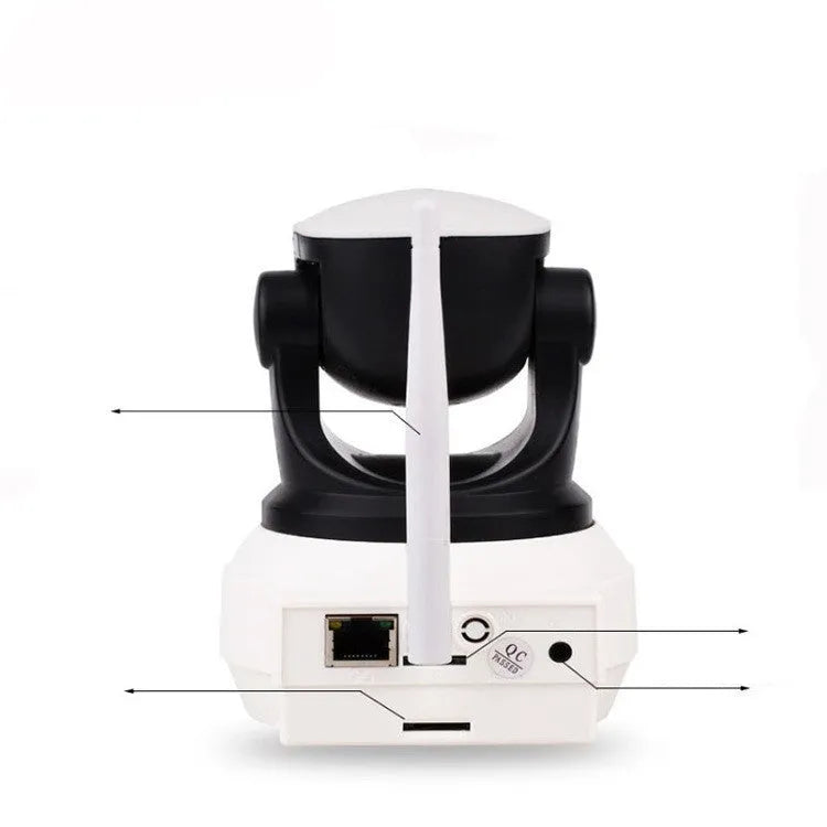 Wireless wifi baby monitor with 360 degree panoramic PTZ control, 1280x960 resolution, and infrared night vision