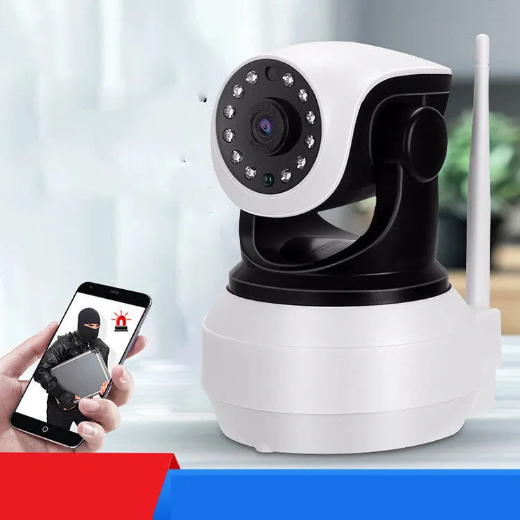 Wireless wifi baby monitor with 360 degree panoramic PTZ control, 1280x960 resolution, and infrared night vision