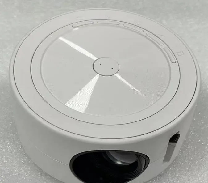YT200 portable LED projector in black white yellow white blue white colour options with remote control