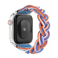 Braided textile Apple Watch strap in multiple colours showing single-loop design