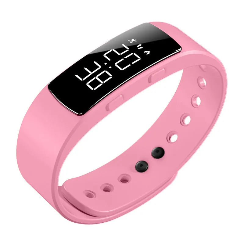 Digital sports watch with 40mm dial and 30m waterproof rating in camouflage green colour