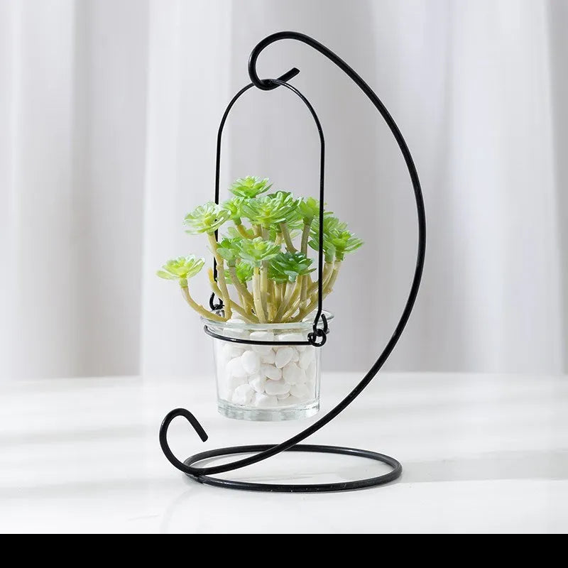Cement potted plant with hanging feet creative pendant doll in two colour options