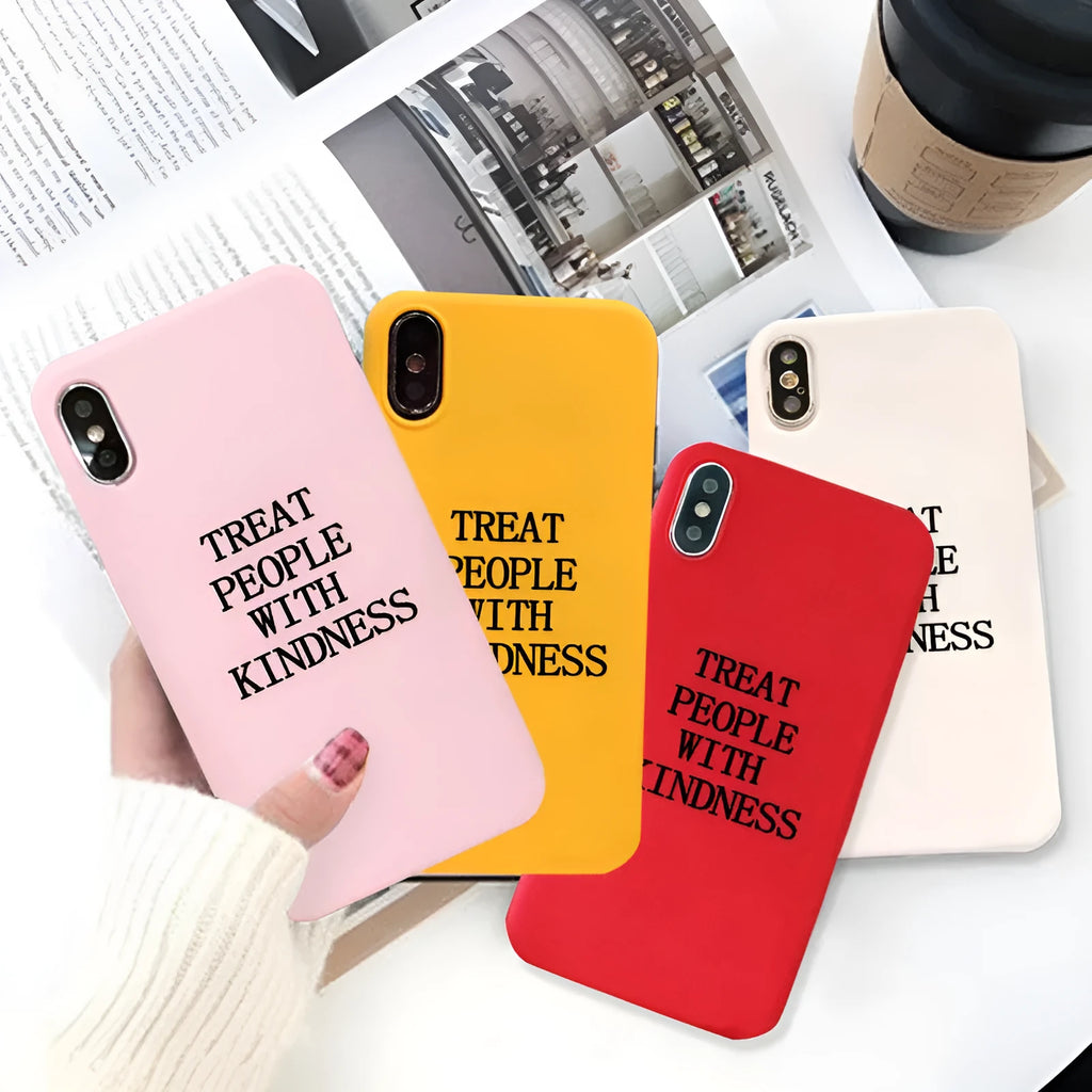 Colourful printed TPU phone case for iPhone and Samsung models showing painted design on back cover.