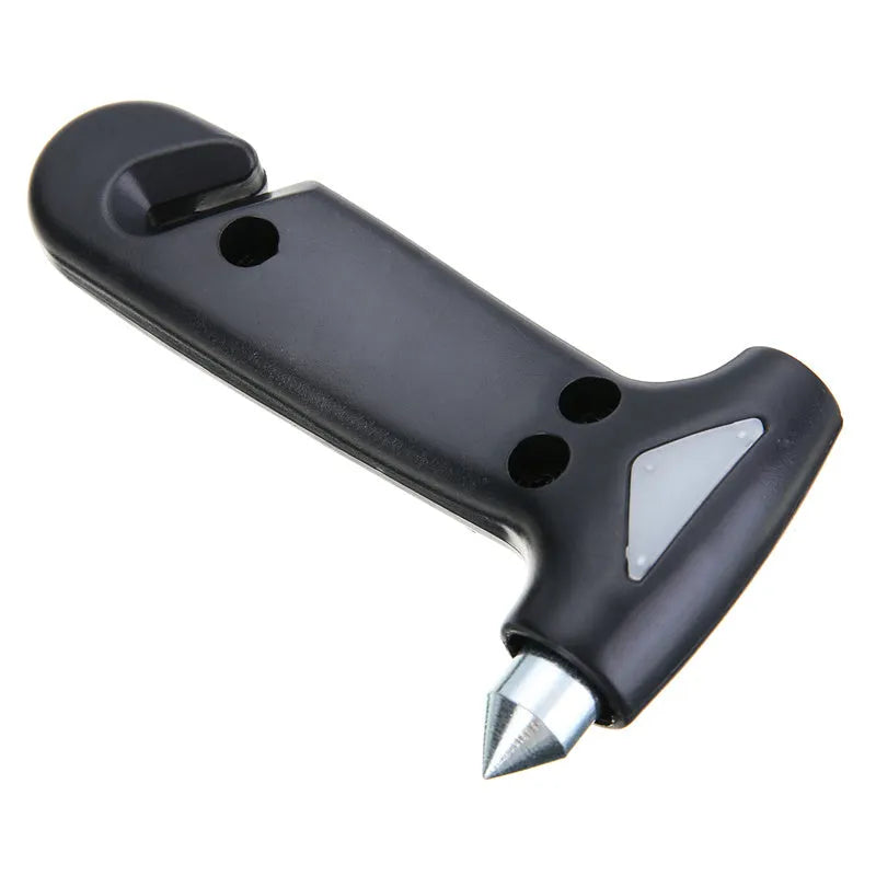 Black multifunctional two-in-one plastic automobile emergency escape hammer 13x7cm