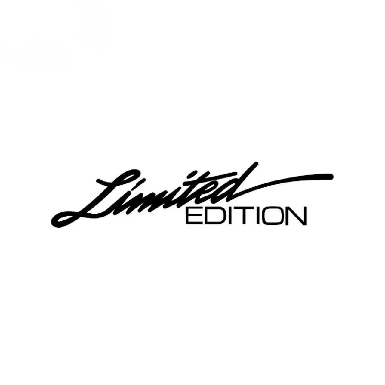Black laser reflective car sticker with text design on PET material for vehicle body application