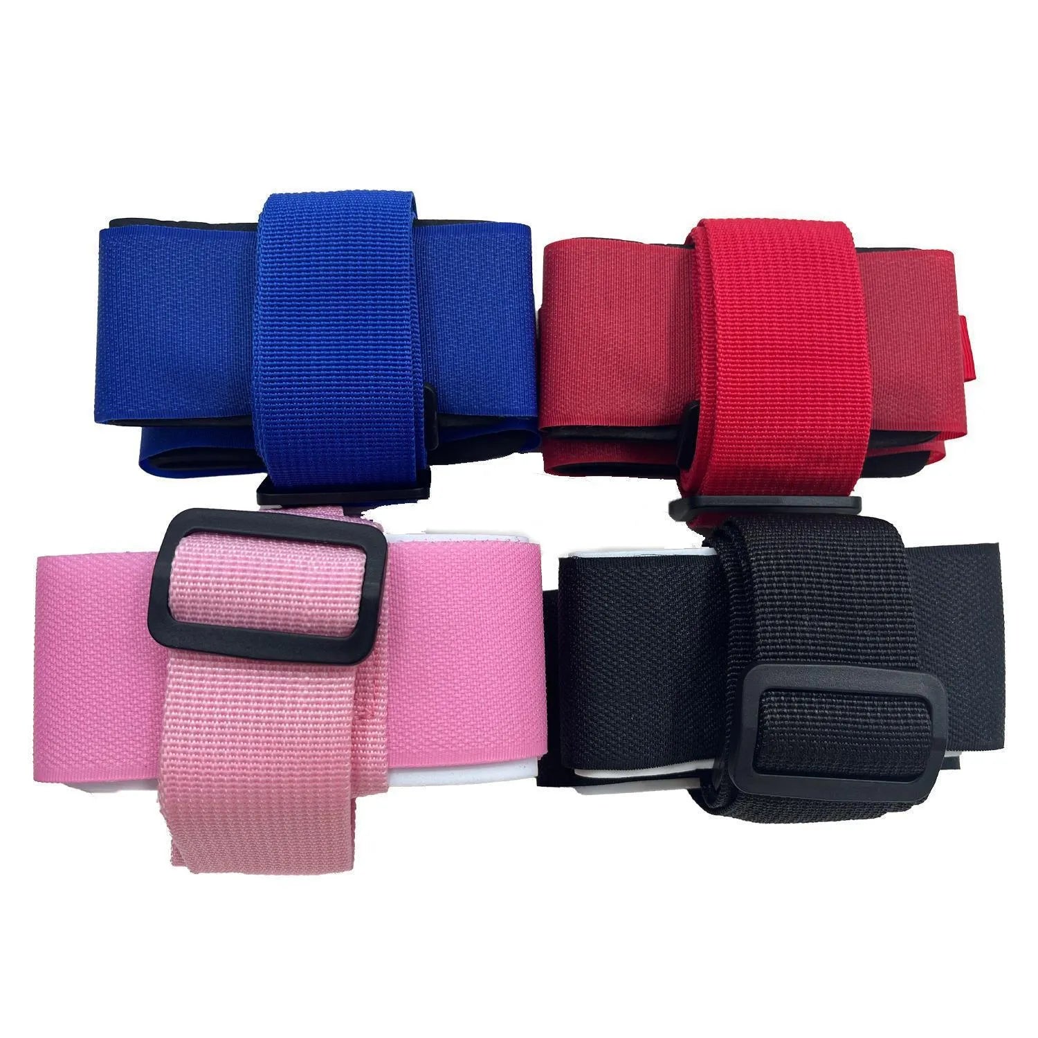 Adjustable hook and loop skiing bandage strap in four colour options