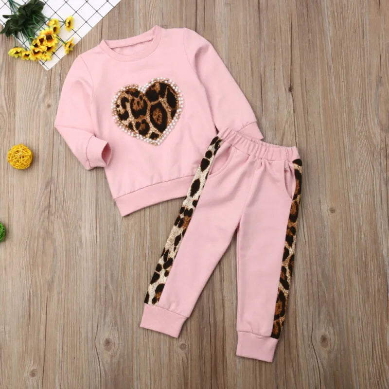 Cotton Print Sweatshirt Two-Piece Lounge Set for Women Casual Tracksuit with Crew Neck and Elastic Waistband Available in Pink Sizes 80 to 120cm Asian Fit Loungewear Co-ord