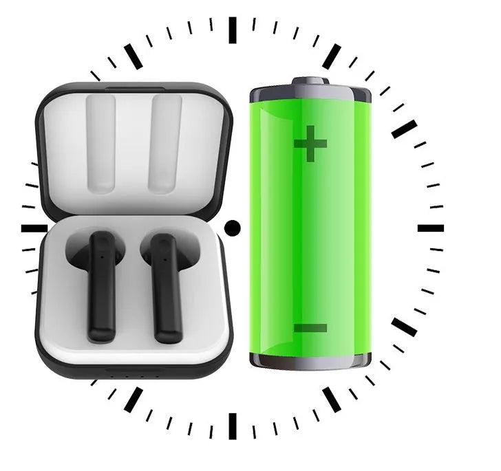 M1011 Macaron wireless sports headphones with charging case, available in Black, Green, Pink, Sky Blue and White