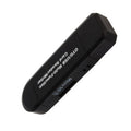 Multifunctional OTG machine card reader in black colour with USB 2.0 interface for SD and TF cards