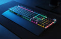 Tarantula Defender game mechanical keyboard with RGB backlight, metal panel, and 104 key layout