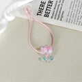 Tulip rubber band hair band in gradient colours with floral decoration