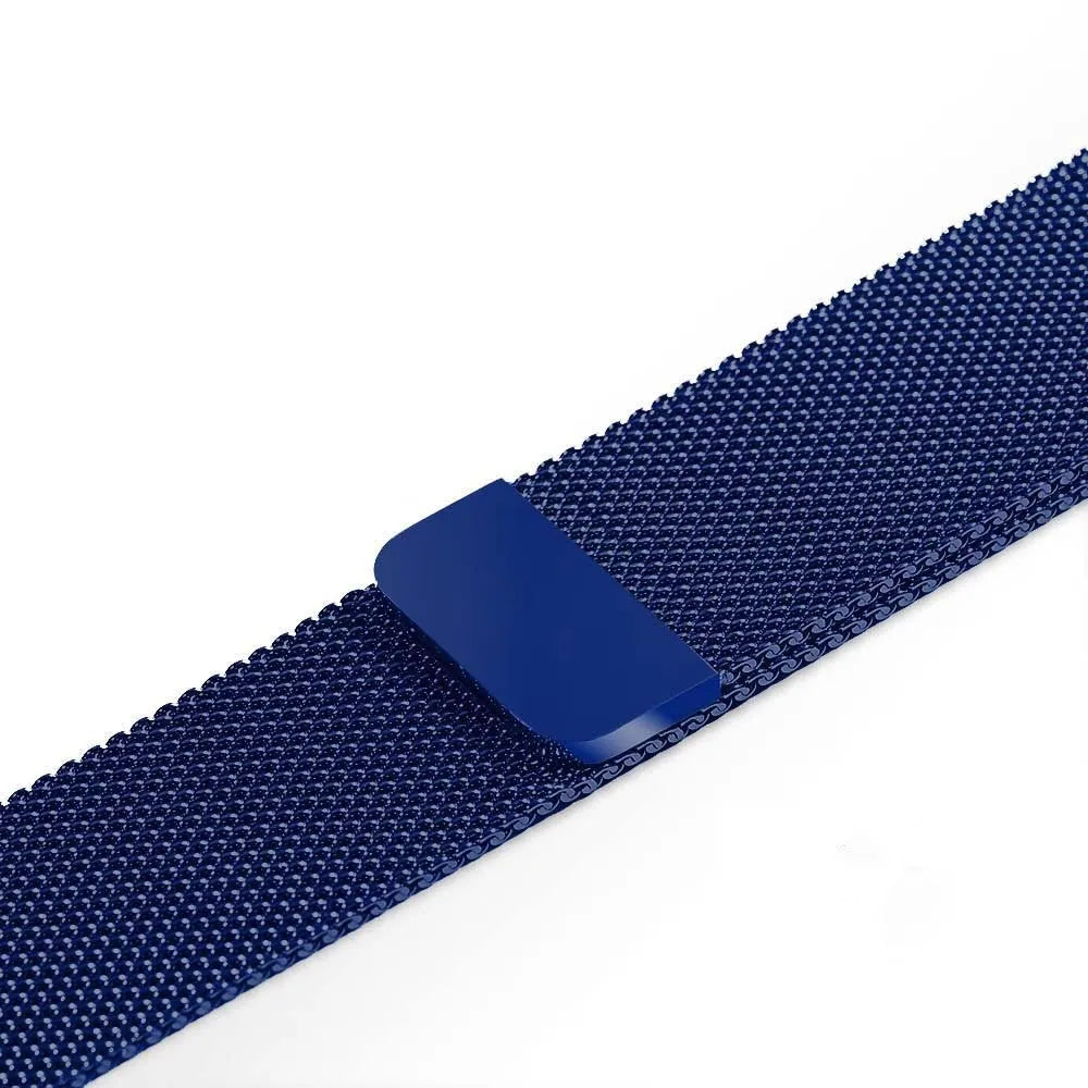 Stainless steel watch strap in silver colour compatible with 38mm and 42mm watches