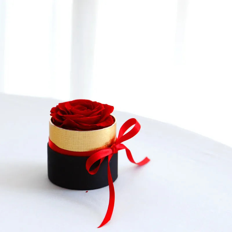 Preserved real roses in luxury gift box with large, medium and mini size options