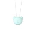 USB mini portable air purifier necklace in blue, grey, pink or white colours with charging cable