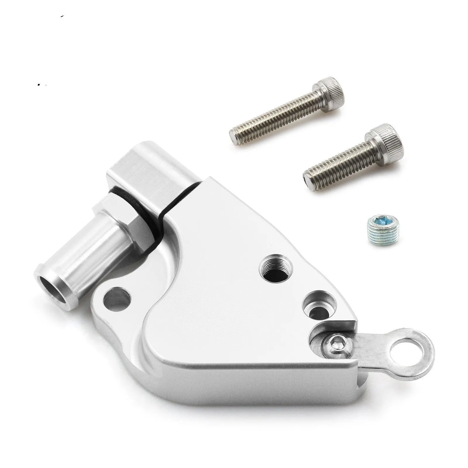 Aluminium alloy intake manifold coolant adapter for Honda K20 K24 engines with brass fittings