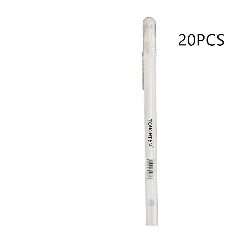Touchnew hand-painted highlight pen with 0.8mm tip and golden silver white colour options