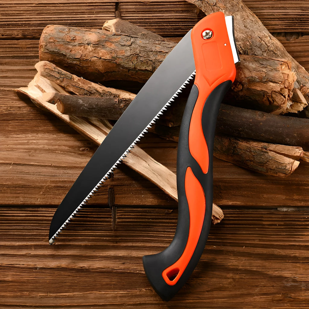 53cm SK5 folding saw with ABS grip, three-side fine grinding and serrated quenching on blade