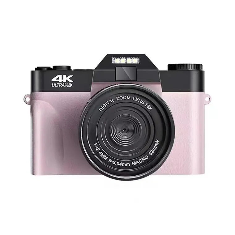Entry-level digital mirrorless camera with Full HD screen in blue, grey, orange, and pink colour options