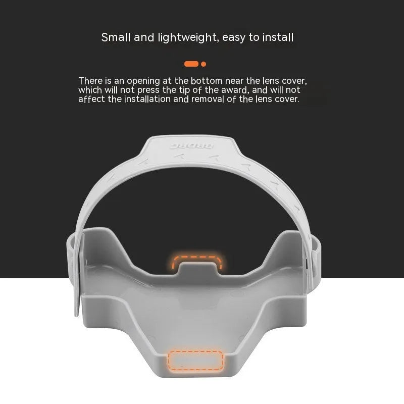 Paddle binding device in gray silicone and ABS holding a propeller blade, compact 8.9cm size