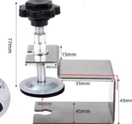 Drawer panel fixing clip with stainless steel and galvanized metal options for wood board mounting