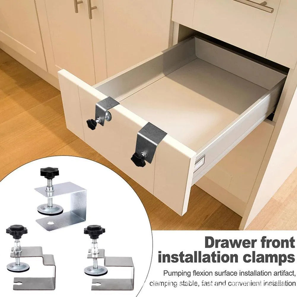 Drawer panel fixing clip with stainless steel and galvanized metal options for wood board mounting