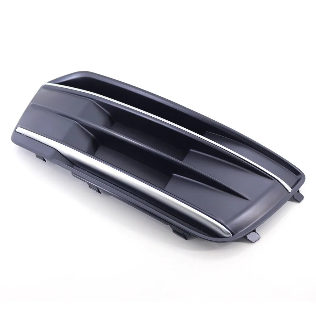Black ABS plastic front bumper lower grille and fog light frame for Audi Q5 2018-2022