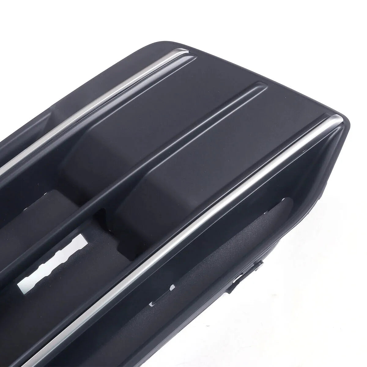 Black ABS plastic front bumper lower grille and fog light frame for Audi Q5 2018-2022