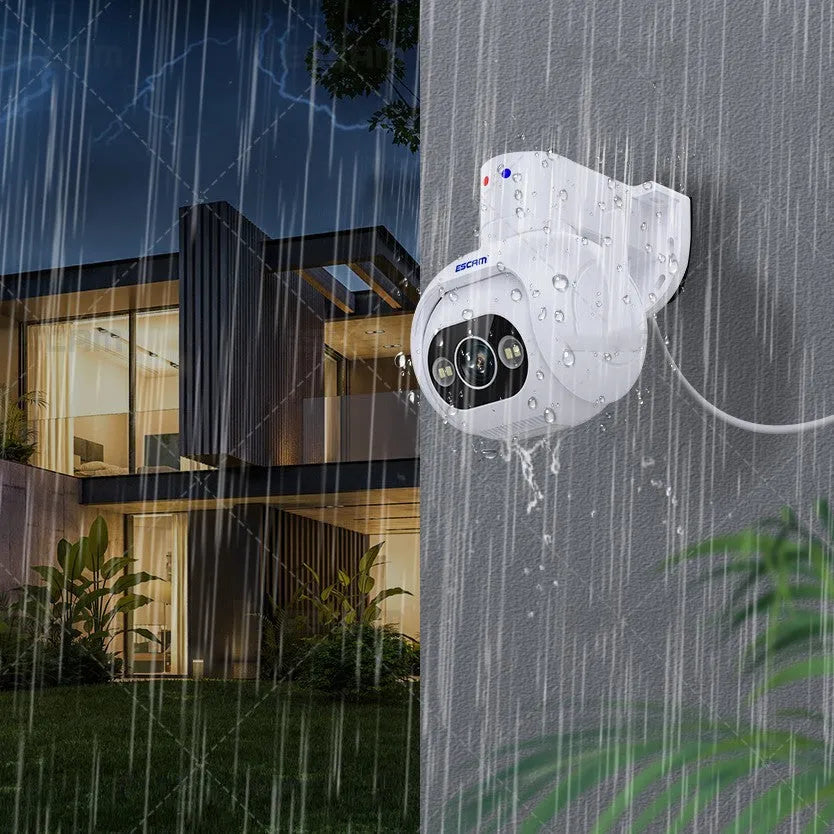 4MP smart colour night vision security camera with wall mount bracket