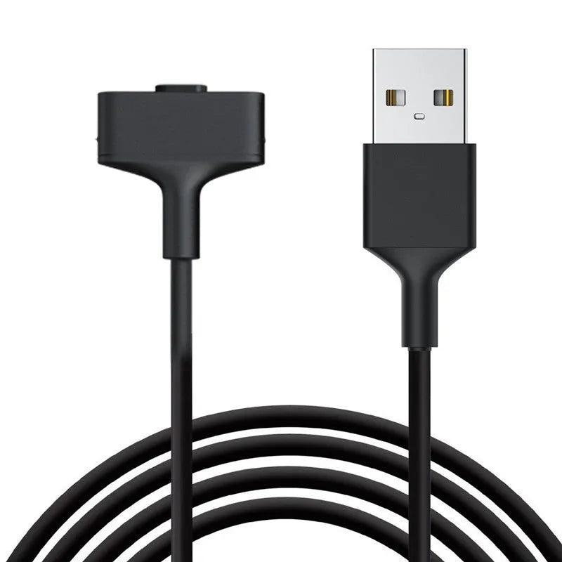 Black smart watch magnetic charging cable 1m for Fitbit Ionic and Alta HR