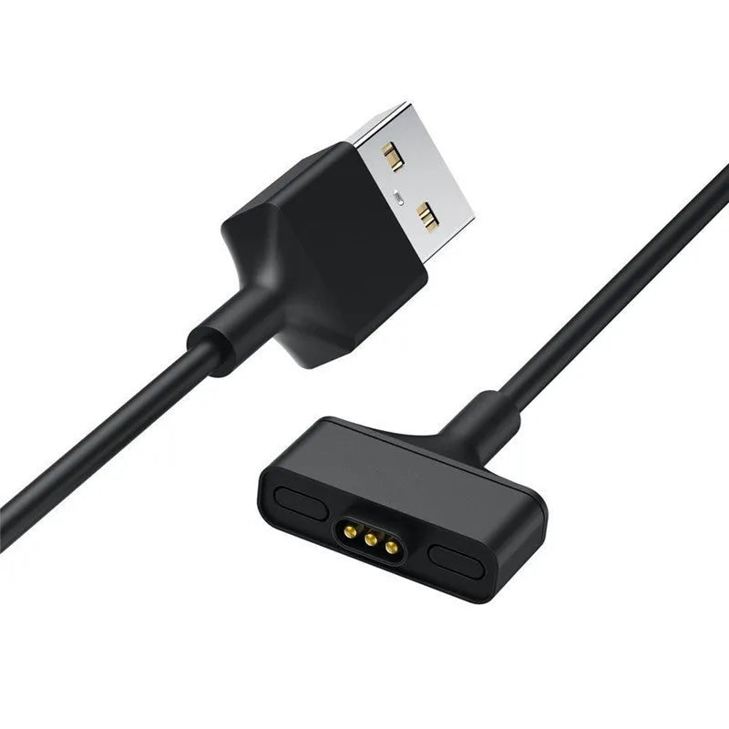 Black smart watch magnetic charging cable 1m for Fitbit Ionic and Alta HR