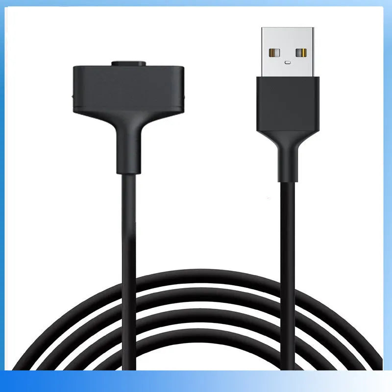Black smart watch magnetic charging cable 1m for Fitbit Ionic and Alta HR