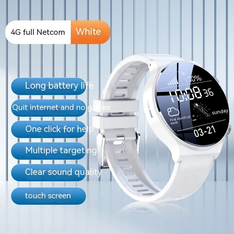 Smart watch with 1.28 inch circular screen in black colour option